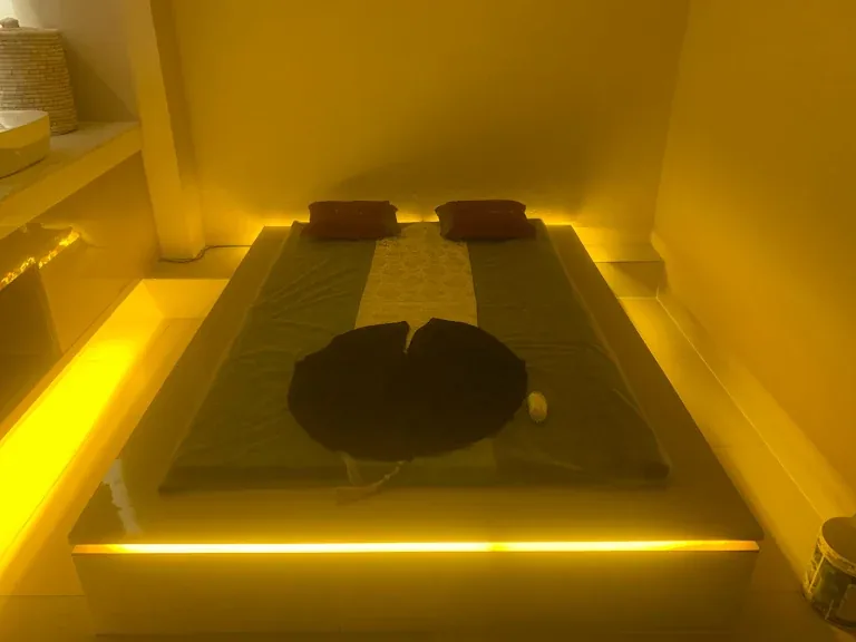 Prepared private room for Swedish massage at Spa Paris Luxury in Gomti Nagar, Lucknow